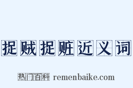 捉贼捉赃近义词是什么意思的图片
